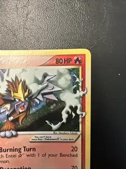 Entei Gold Star Holo 113/115 2005 EX Unseen Forces NM Clean Pokemon - Image 3