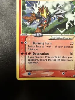 Entei Gold Star Holo 113/115 2005 EX Unseen Forces NM Clean Pokemon - Image 4