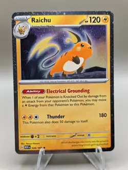 Raichu 026/165 Cosmos Holo Sam's Club Exclusive Promo Pokemon TCG: 151 X1 SWIRL - Image 1