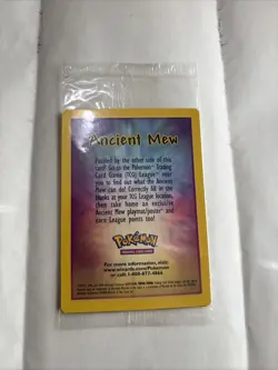 SEALED Ancient Mew Pokemon TCG New Movie Promo Double Holo Foil Rare 1999-2000 - Image 1