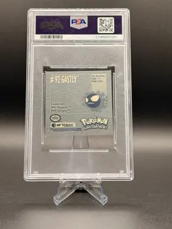 1999 Pokemon Stickers Series 1 ArtBox ~ Gastly ~ #92 PSA 4 - Image 2