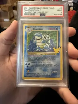 Pokemon TCG: Blastoise - 2/102 - Celebrations: Classic Collection - PSA 9 - Image 1