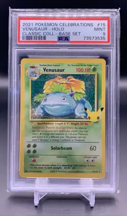 Pokemon 2021 Classic Collection Venusaur Holo PSA 9 15/102 Celebrations - Image 1