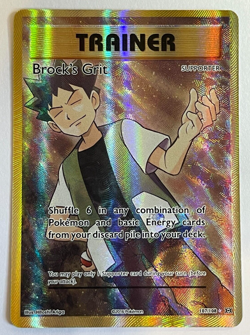 Pokemon TCG Brock's Grit XY Evolutions 107/108 Holo Full Art MINT! - Image 1