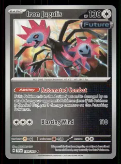 Iron Jugulis SV05: Temporal Forces #139/162 Uncommon Reverse Holo Pokemon NM - Image 1