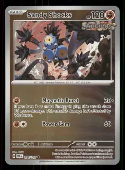 Sandy Shocks SV05: Temporal Forces #098/162 Uncommon Reverse Holo Pokemon NM - Image 1
