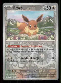 Eevee SV: Prismatic Evolutions #074/131 Common Reverse Holo Pokemon NM - Image 1