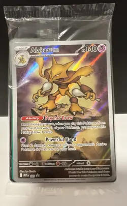 Alakazam 009 - Pokemon TCG Mega Evolution: Black Star Promo Sealed NM - Image 1
