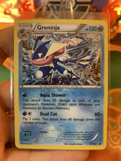 2016 Pokemon XY Black Star Promo Greninja XY162 - LP #11 - Image 2