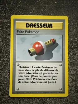 FLUTE POKEMON UNCO - POKEMON 86/102 SET DE BASE EDITION 2 NEUF FR - Image 1