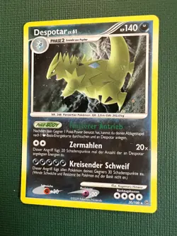 POKEMON 2009 - DESPOTAR LV 61 - STURMTIEF - HOLO RARE - DEUTSCH - EXCELLENT - Image 2