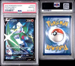 2022 Pokemon Sword & Shield Lost Origin Gallade V TG19 Trainer Gallery PSA 10 - Image 3