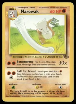 Marowak Uncommon Jungle 39/64 MP Pokemon TCG - Image 1