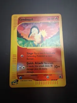 Pokemon Cyndaquil 104/165 Reverse Holo Foil Expedition LP - Image 1