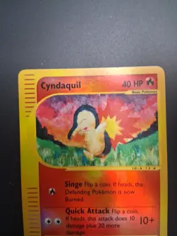Pokemon Cyndaquil 104/165 Reverse Holo Foil Expedition LP - Image 3
