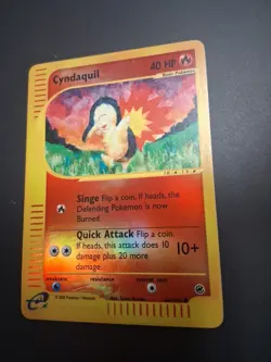 Pokemon Cyndaquil 104/165 Reverse Holo Foil Expedition LP - Image 4