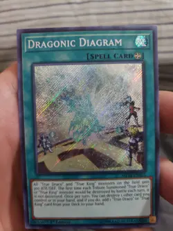 Yugioh Dragonic Diagram Secret Rare 1st Edition MP18-EN015 Free Shipping - Image 1