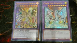 YUGIOH! Cyber End Dragon Cyberdark End Dragon Misprint Set SDCS-EN041 SDCS-EN044 - Image 1