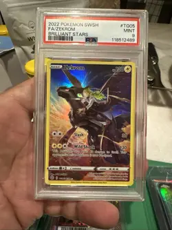 Pokemon TCG Zekrom Holo Ultra Rare Card TG05/TG30 Brilliant Stars ,PSA 9 - Image 1