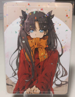 Rin Tohsaka Fate Stay Night Anime Waifu Card Doujin ACG Goddess - Image 1