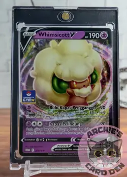 Pokemon Card Indonesia Whimsicott V Promo Gym Stamp 279/S-P NEAR-MINT - Image 1