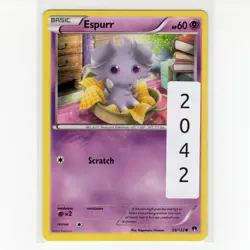 Pokemon TCG Espurr 58/122 XY BREAKpoint Regular Common Card EN-LP 2016 - Image 3