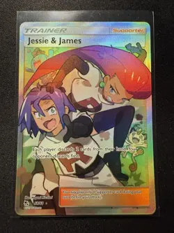 Pokemon Jesse And James Full Art Trainer Card 68/68 Hidden Fates NM+/Mint - Image 1