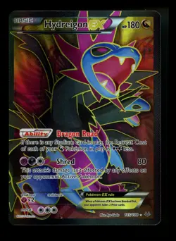 #5 Hydreigon EX 103/108 XY Roaring Skies 2015 Full Art Holo Pokemon Card TCG - Image 1