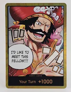 DON!! Card (Gol.D.Roger) (Gold) Carrying On His Will Foil (IN HAND NM) - Image 1