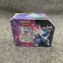 POKEMON Trading Card Game Dialga Ex Azure Legends Tin, Sealed, Dented, Wear - Image 1