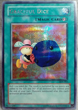 Yugioh Graceful Dice EDS-002 Rare Holo Card #D4J - Image 1