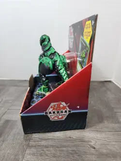 New TROX - Bakugan DELUXE FIGURE Articulated BATTLE PLANET Big FOIL TRADING CARD - Image 2