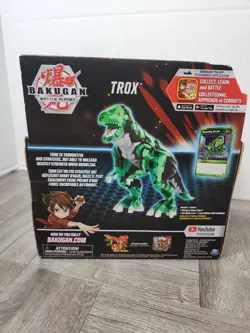 New TROX - Bakugan DELUXE FIGURE Articulated BATTLE PLANET Big FOIL TRADING CARD - Image 3