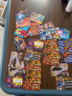 VINTAGE COMIC Book Game Marvel Overpower 1300 CARDS 90 IQ CARDS Powersurge IQ - Image 2