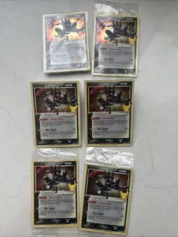 Pokemon tcg Greninja Gold Star SWSH144 Sword & Shield Promo Cards Holo Sealed 6x - Image 1