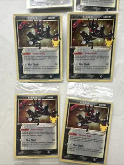 Pokemon tcg Greninja Gold Star SWSH144 Sword & Shield Promo Cards Holo Sealed 6x - Image 2