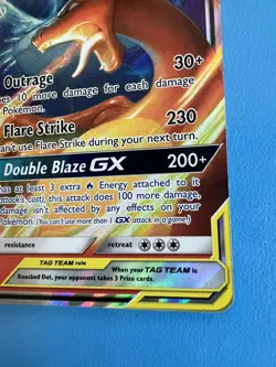 Pokemon Reshiram & Charizard GX 20/214 Sun & Moon Unbroken Bonds Ultra Rare Card - Image 3