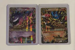 Pokemon - 4 Card Vintage MEGA EX Lot - M Lucario / M Gengar Secret Rares & More - Image 1