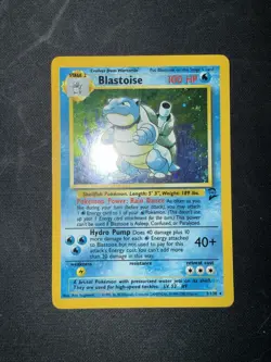 Pokemon TCG Blastoise Base Set 2 Holo Rare Card 2 /130 HP - Image 2