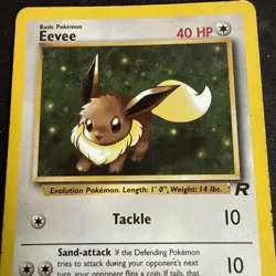 1st Edition Eevee 55/82 Team Rocket Set Rare Vintage Pokemon Card - Image 2