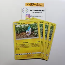 Pachirisu 80/214 (x4) Lost Thunder Pokemon TCG Card NM (PB7) - Image 1