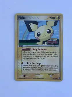 Pokemon Pichu TCG EX Power Keepers Card 21/108 Rare Holo - Image 1