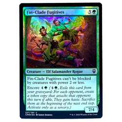 Magic the Gathering Fin-Clade Fugitives Foil Card CMR 2020 - Image 1