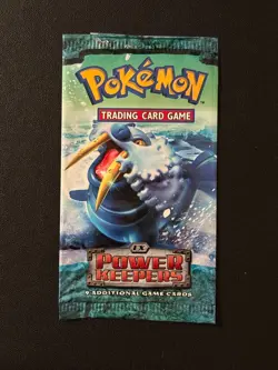 EMPTY EX Power Keepers Booster Pack Box Gold Star Pokemon Card Design 2 - Image 1