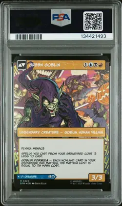2025 MTG MARVEL'S SPIDER-MAN #0220 GREEN GOBLIN/NORMAN OSBORN PSA 10 - Image 2