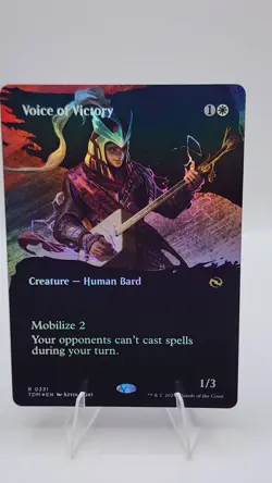 Near Mint x 1 Voice of Victory - Foil - Borderless Tarkir: Dragonstorm Variants - Image 1