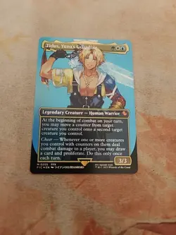Tidus, Yuna's Guardian Borderless Foil Commander Final Fantasy MTG NM - Image 1