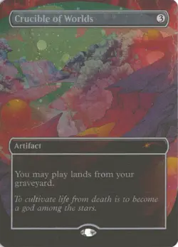 MTG Crucible of Worlds (2110) *Galaxy Foil* Secret Lair Alien Auroras Print Line - Image 1