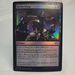 Lively Dirge MTG OTJ NM Near Mint Foil Regular Art Fast Shipping From Canada - Image 1