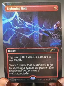 Lightning Bolt Avatar: The Last Airbender Secret Lair MTG Rainbow Foil Near Mint - Image 1